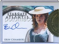 Stargate Atlantis Season 1 Trading Cards Case Card [Erin Chambers Autograph]