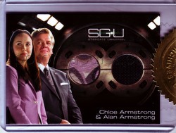 Stargate Universe Season 1 Trading Cards Chloe Armstrong/Alan Armstrong Dual Costume Card (201/333)
