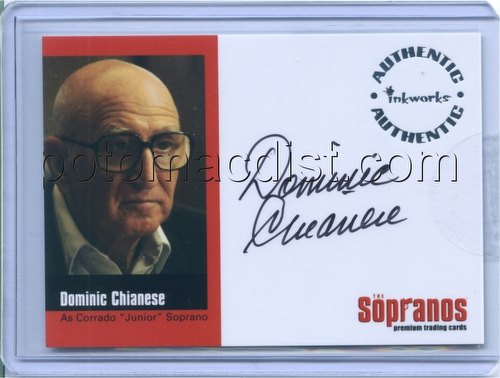The Sopranos: Season 1 Dominic Chianese (Junior Soprano) Autographed Card