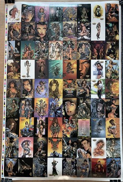 Witchblade Disciples of the Blade Uncut Sheet [72 Cards]