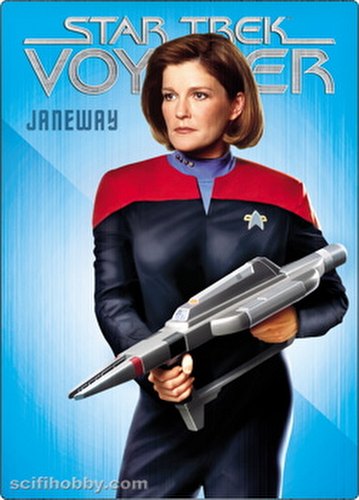 Women of Star Trek Art & Images Janeway Metal Case Topper Card [#CT1]