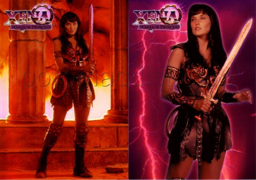 Xena 1 Trading Cards Refractor Set [#C1 & #C2]