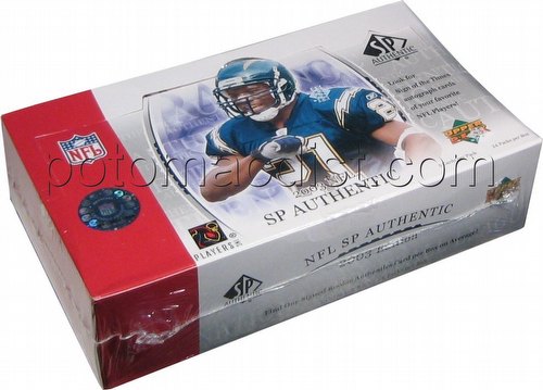 03 2003 Upper Deck SP Authentic Football Cards Box