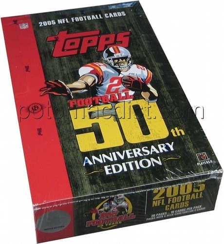 05 2005 Topps 50th Anniversary Edition Football Cards Box [Hobby]
