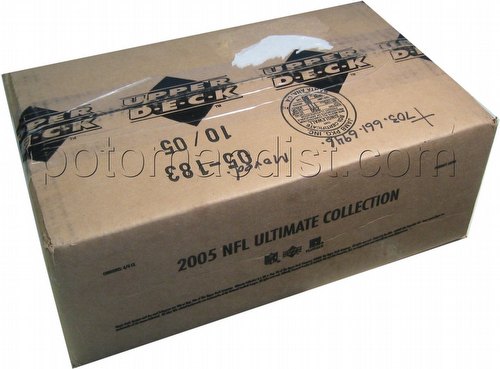 05 2005 Upper Deck Ultimate Collection Football Cards Box Case [4 boxes]