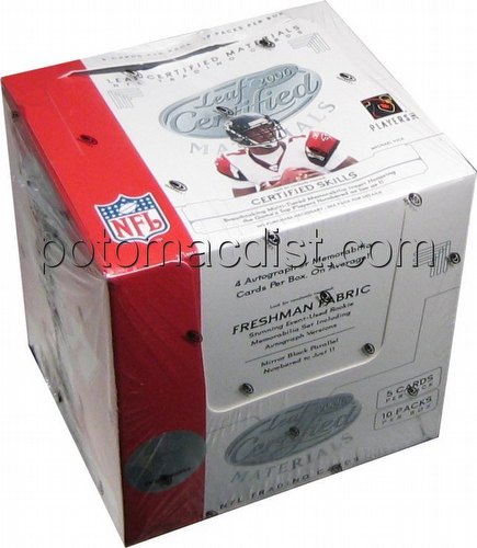 06 2006 Leaf Certified Materials Football Cards Box