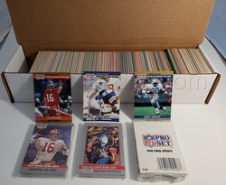 1990 Pro Set Football Master Set [hand collated #1-#800 except 338 plus Super Bowl and SB MVPs]