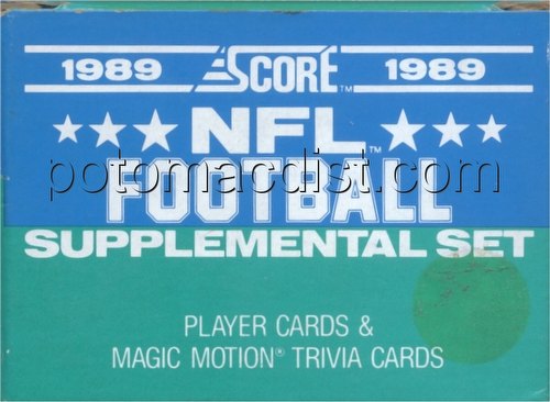 1989 Score Supplemental Update Football Card Set