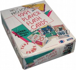91 1991 Pacific Flash Cards Test Issue Football Cards Box