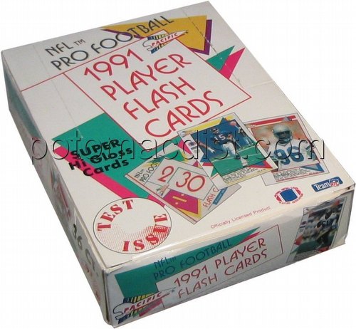 91 1991 Pacific Flash Cards Test Issue Football Cards Box