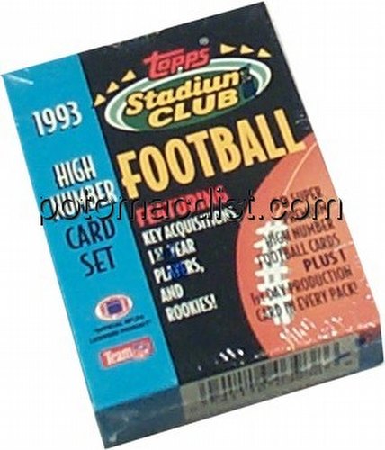 1993 Stadium Club Series 3 Football Cards Complete Set
