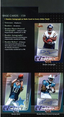 2005 Bowman's Best Football Cards Box Case [Hobby/10 boxes]