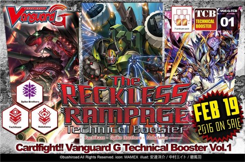 Cardfight Vanguard: The Reckless Rampage Booster Case [VGE-G-TCB01/24 boxes]