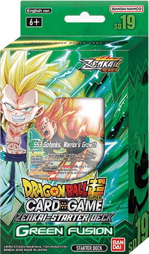 Dragon Ball Super Card Game Zenkai Green Fusion Starter Deck #19 Box [DBS-SD19]