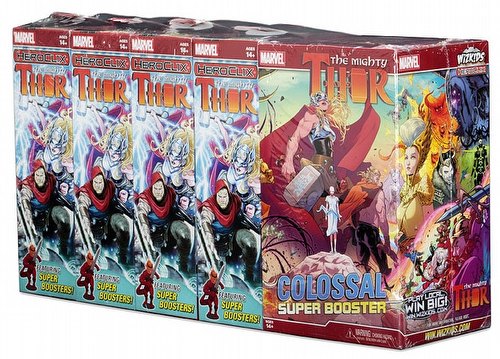 HeroClix: Marvel The Mighty Thor Booster Brick [8 regular boosters/1 super booster]