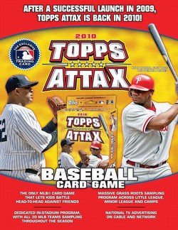 10 2010 Topps Attax Baseball Head-To-Head Card Game Booster Box Case [8 boxes]
