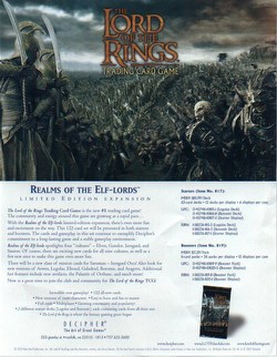 Lord of the Rings Trading Card Game: Realms of the Elf-Lords Booster Box Case [12 boxes]