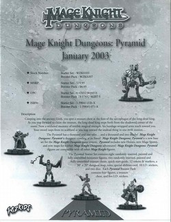 Mage Knight: Dungeons Pyramid [12 booster packs]