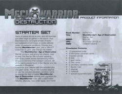MechWarrior Collectible Miniatures Game [CMG]: Age of Destruction Starter