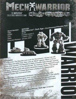 MechWarrior Collectible Miniatures Game [CMG]: Counterassault [12 boosters]