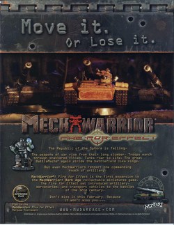 MechWarrior Collectible Miniatures Game [CMG]: Fire for Effect [12 Boosters]