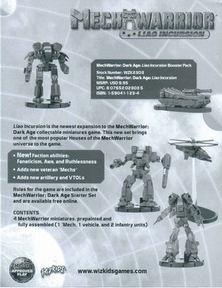 MechWarrior Collectible Miniatures Game [CMG]: Liao Incursion Booster Case [48 boosters]