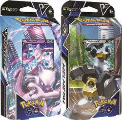 Pokemon TCG: V Battle Deck Pokemon Go Box [4 Mewtwo and 4 Melmetal decks]