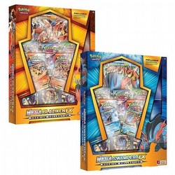 Pokemon TCG: Mega Blaziken-EX and Mega Swampert-EX Premium Collection Case [2 boxes of each]
