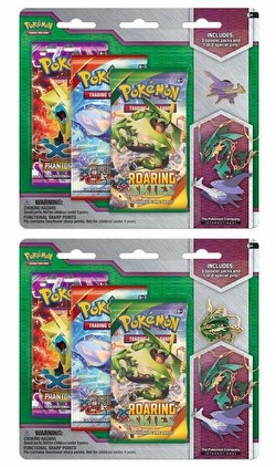 Pokemon TCG:  Mega Evolution Set 2 Collector's Pin 3-Pack Case [24 packs/Mega Rayquaza/Mega Latios]