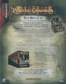 Pirates of the Caribbean Trading Card Game [TCG]: Dead Man's Chest 2-Player Starter Deck Box