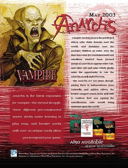 Vampire: The Eternal Struggle CCG Anarchs Booster Box