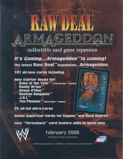 Raw Deal CCG: Armageddon Shelton Benjamin Starter Deck