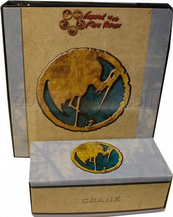 Legend of the Five Rings [L5R] CCG: Three-Ring Binder and Card Storage Box [Crane Clan]