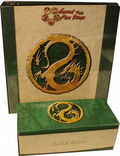 Legend of the Five Rings [L5R] CCG: Three-Ring Binder and Card Storage Box [Dragon Clan]