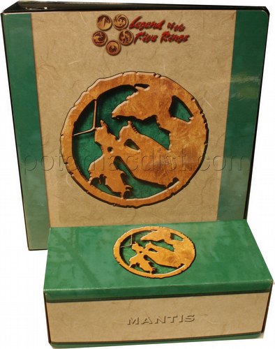 Legend of the Five Rings [L5R] CCG: Three-Ring Binder and Card Storage Box [Mantis Clan]