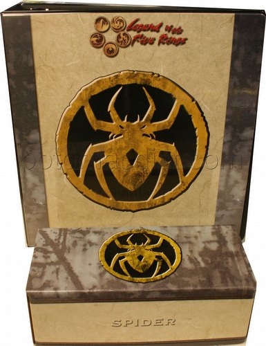 Legend of the Five Rings [L5R] CCG: Three-Ring Binder and Card Storage Box [Spider Clan]