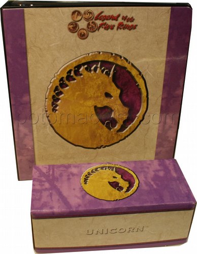 Legend of the Five Rings [L5R] CCG: Three-Ring Binder and Card Storage Box [Unicorn Clan]