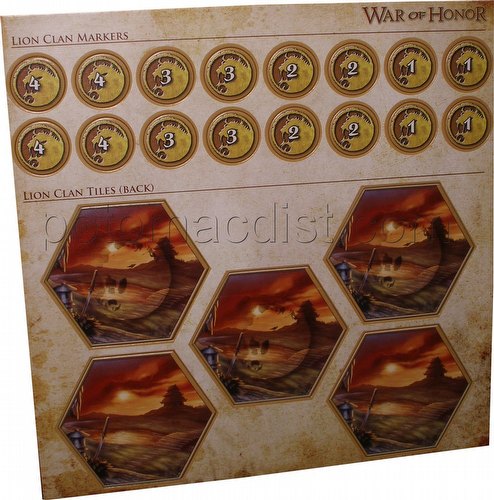 Legend of the Five Rings [L5R] CCG: War of Honor Lion Clan Tiles and Markers