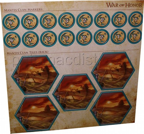 Legend of the Five Rings [L5R] CCG: War of Honor Mantis Clan Tiles and Markers