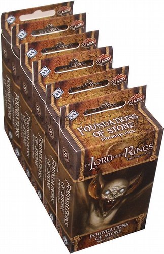 The Lord of the Rings LCG: Dwarrowdelf Cycle - Foundations of Stone Adventure Pack Box [6 packs]