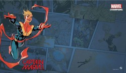 Marvel Champions Living Card Game: Captain Marvel Game Mat