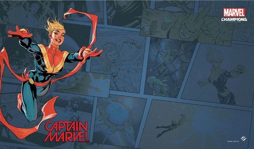 Marvel Champions Living Card Game: Captain Marvel Game Mat