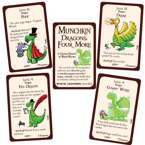 Munchkin Dragons: Four More Promo Card Set