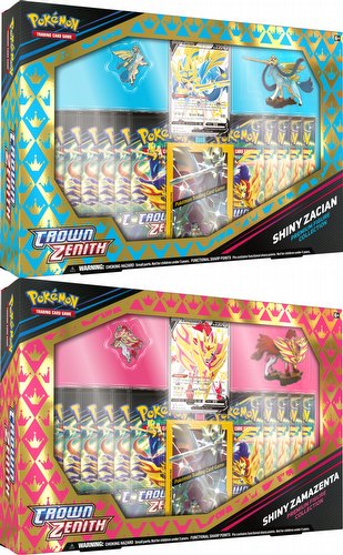 Pokemon Crown Zenith Shiny Zacian/Zamazenta Premium Figure