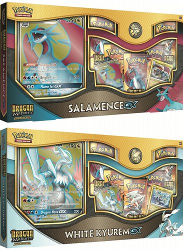 Pokemon TCG: Dragon Majesty Special Collection - Salamence-GX & White Kyurem-GX Case [12 boxes]