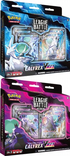 Pokemon TCG: Ice Rider Calyrex/Shadow Rider Calyrex Vmax League Battle Deck Set [1 of each]