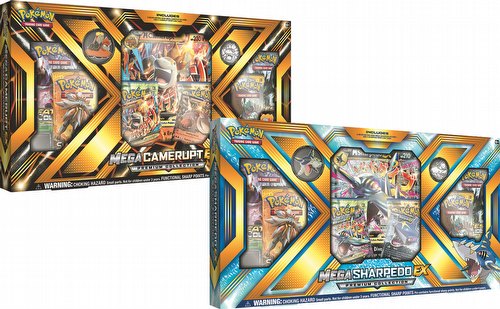 Pokemon TCG: Mega Camerupt-EX and Mega Sharpedo-EX Premium Collection Case [12 boxes]