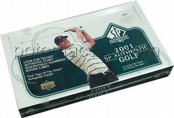 01 2001 Upper Deck SP Authentic Golf Cards Box