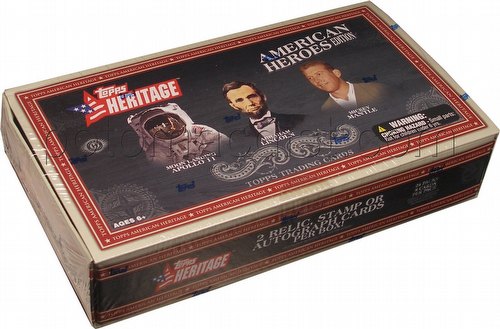 09 2009 Topps American Heritage Heroes Edition Trading Cards Box
