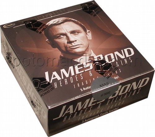 James Bond Heroes and Villains Trading Cards Box Case [12 boxes]
